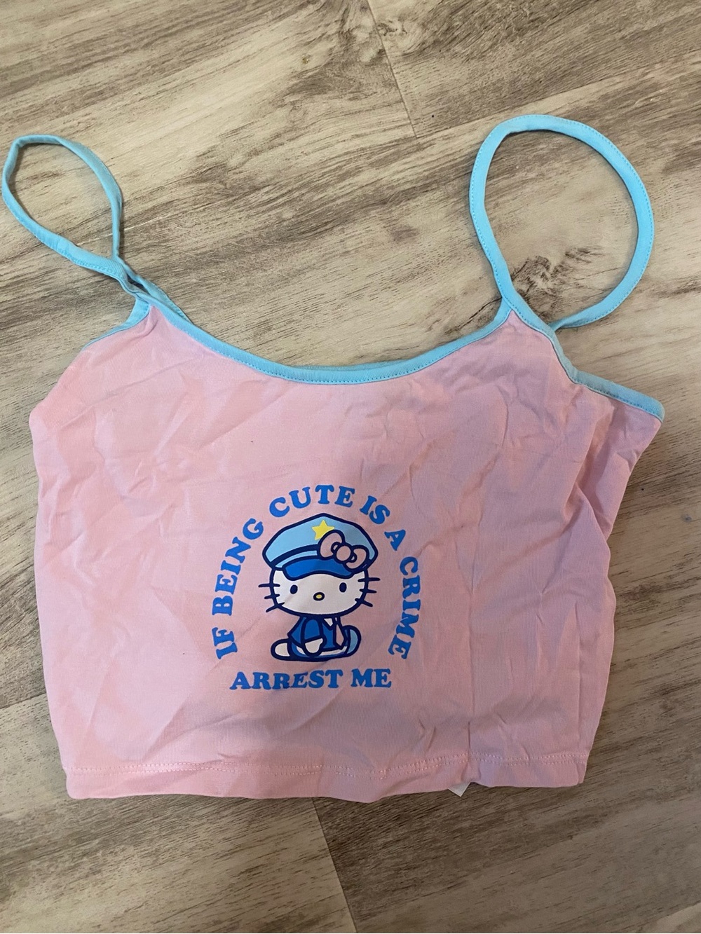 Sanrio Hello Kitty New Girl Order If Being Cute is a crime arrest me tank - NWOT
